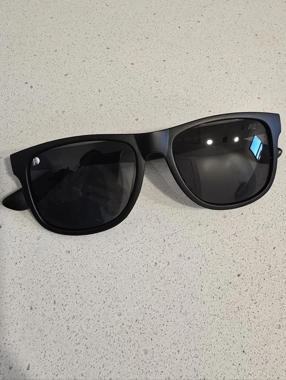New Balance Men's Matte Black Polarized Sunglasses with Dark Lenses